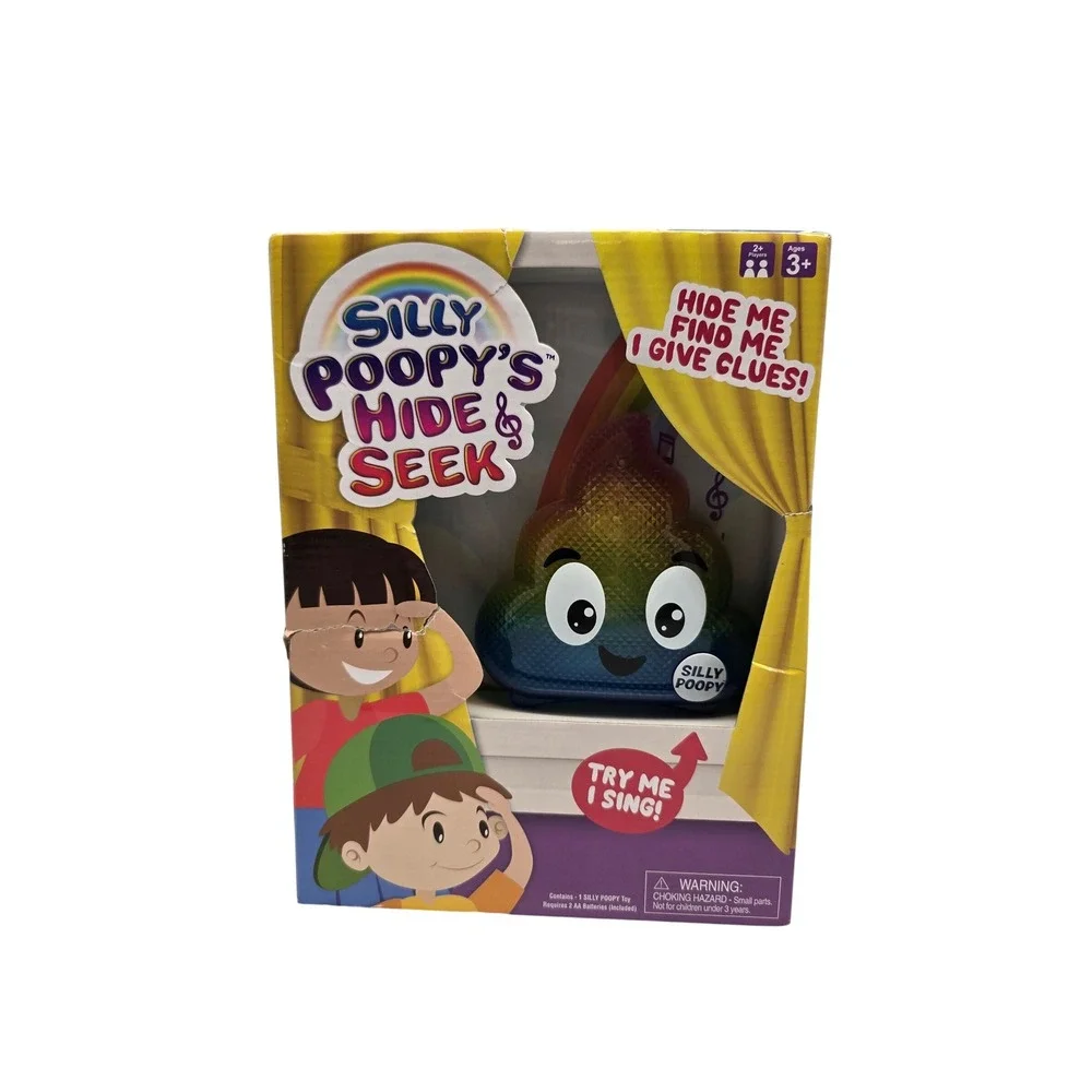 Silly Poopy's Hide & Seek Interactive Singing Musical Toy Game Rainbow Kids